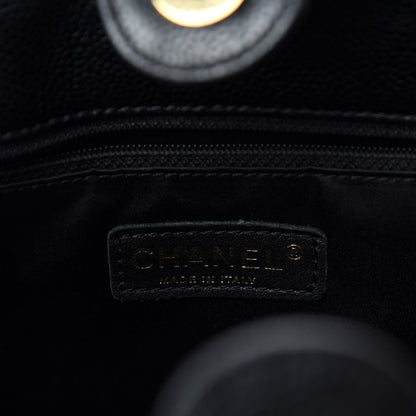 Chanel Caviar Quilted Petit Shopping Tote PST Black 9 of 11