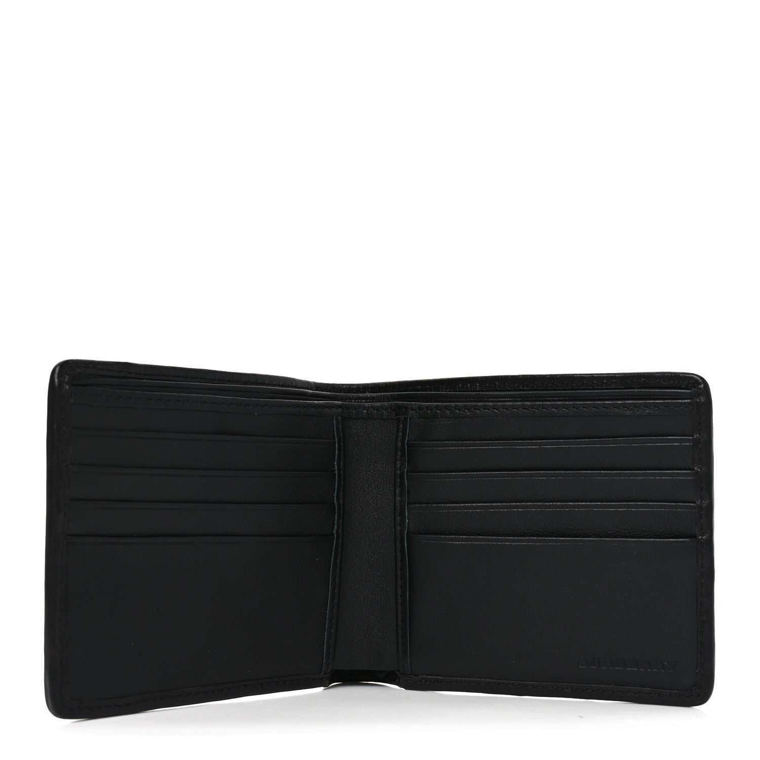 Burberry London Check Bi-Fold Mens Wallet Charcoal Black 5 of 6