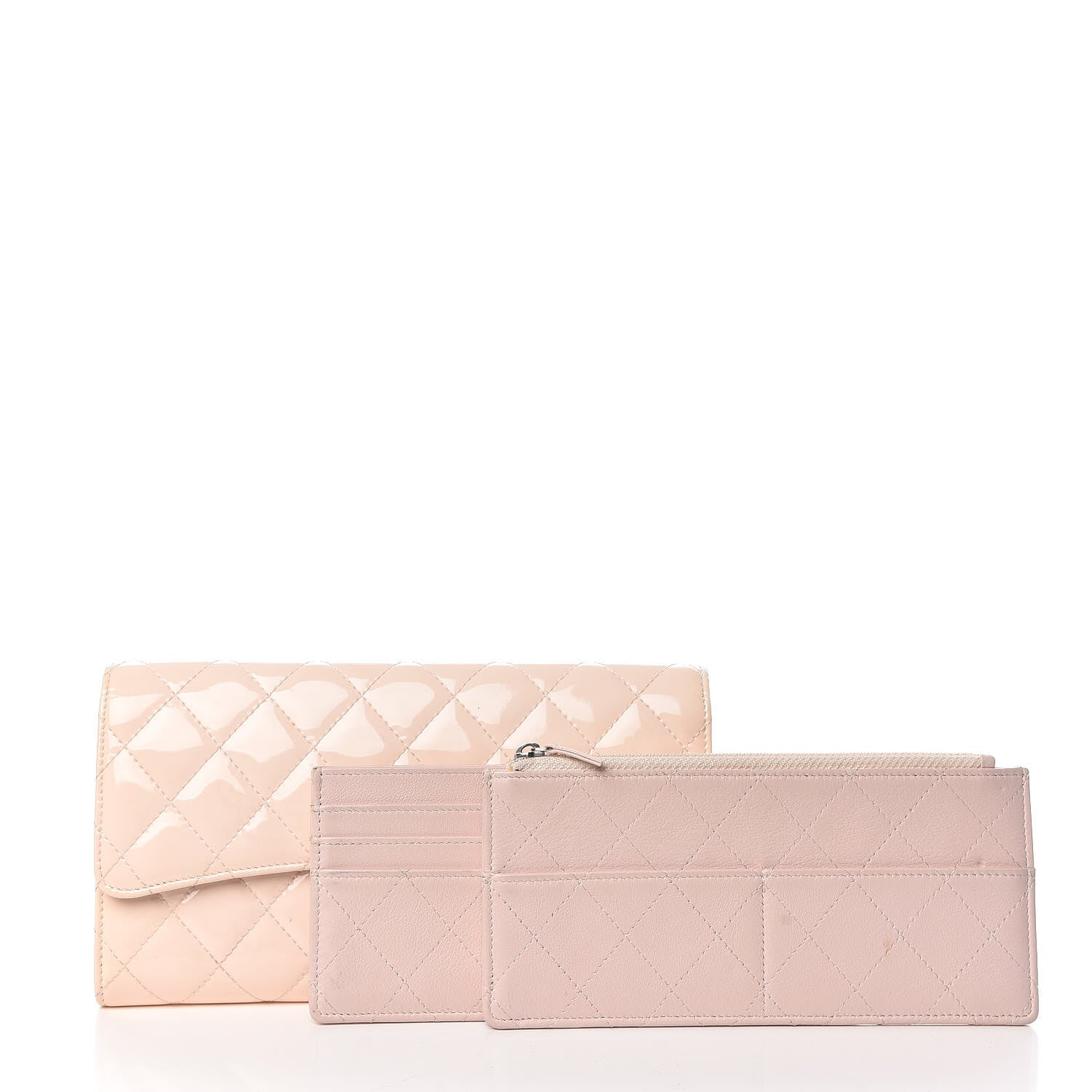 Chanel Patent Quilted Large Flap Wallet Pink 24 of 24