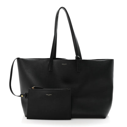 Saint Laurent Calfskin Large Shopping Tote Black 3 of 10