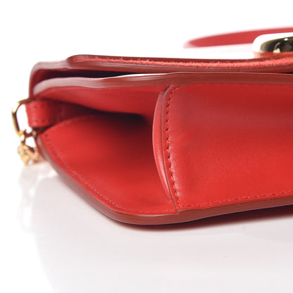 Chloe Calfskin Suede C Clutch With Chain Plaid Red 5 of 9