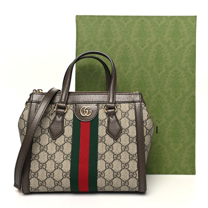 Gucci GG Supreme Monogram Small Ophidia Tote Bag Brown 14 of 14
