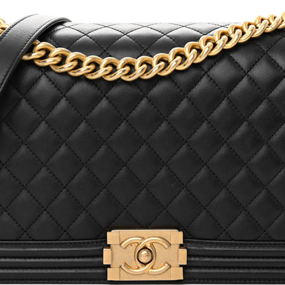 Chanel Calfskin Quilted New Medium Boy Flap Black 8 of 10