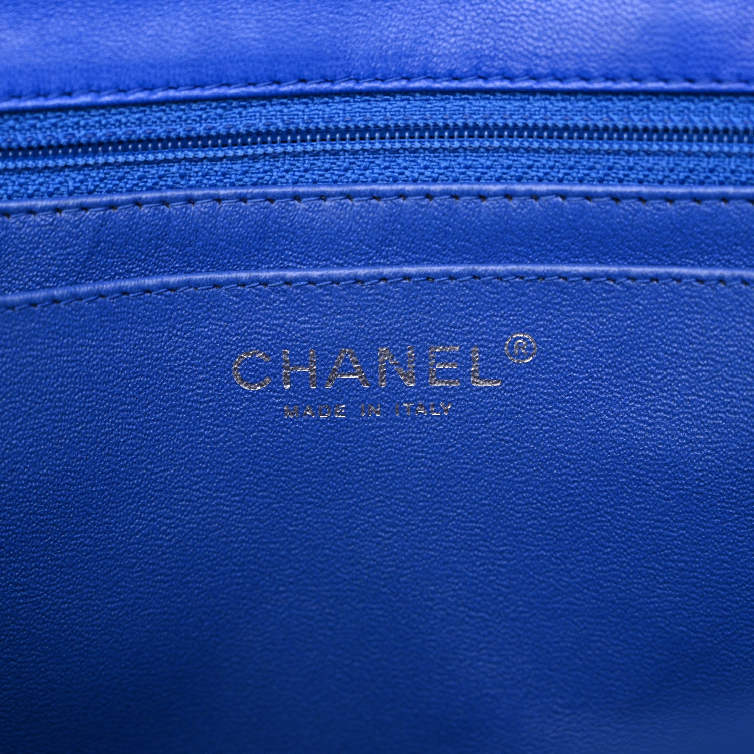 Chanel Lambskin Quilted Jumbo Single Flap Blue 6 of 16