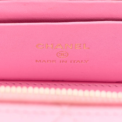 Chanel Caviar Quilted Sweetheart Vanity Case Pink 7 of 12