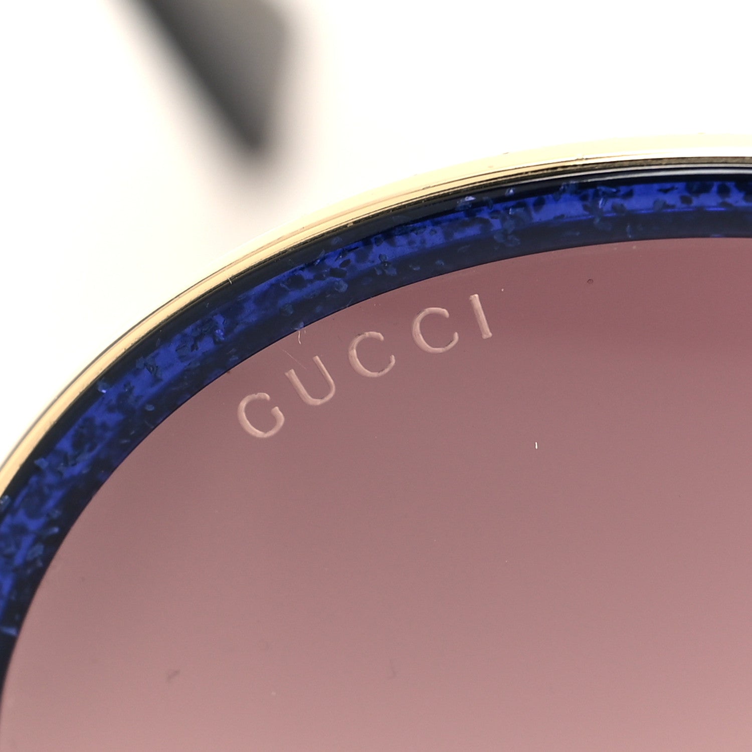 Gucci Metal Round Frame Sunglasses GG0061S Blue 7 of 8