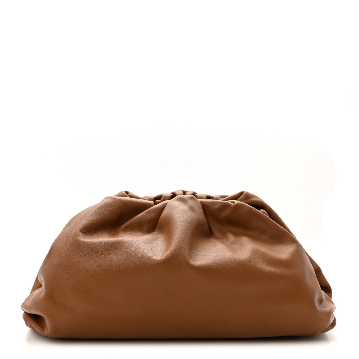 Bottega Veneta Smooth Butter Calf The Pouch Oversized Clutch Teak 1 of 8