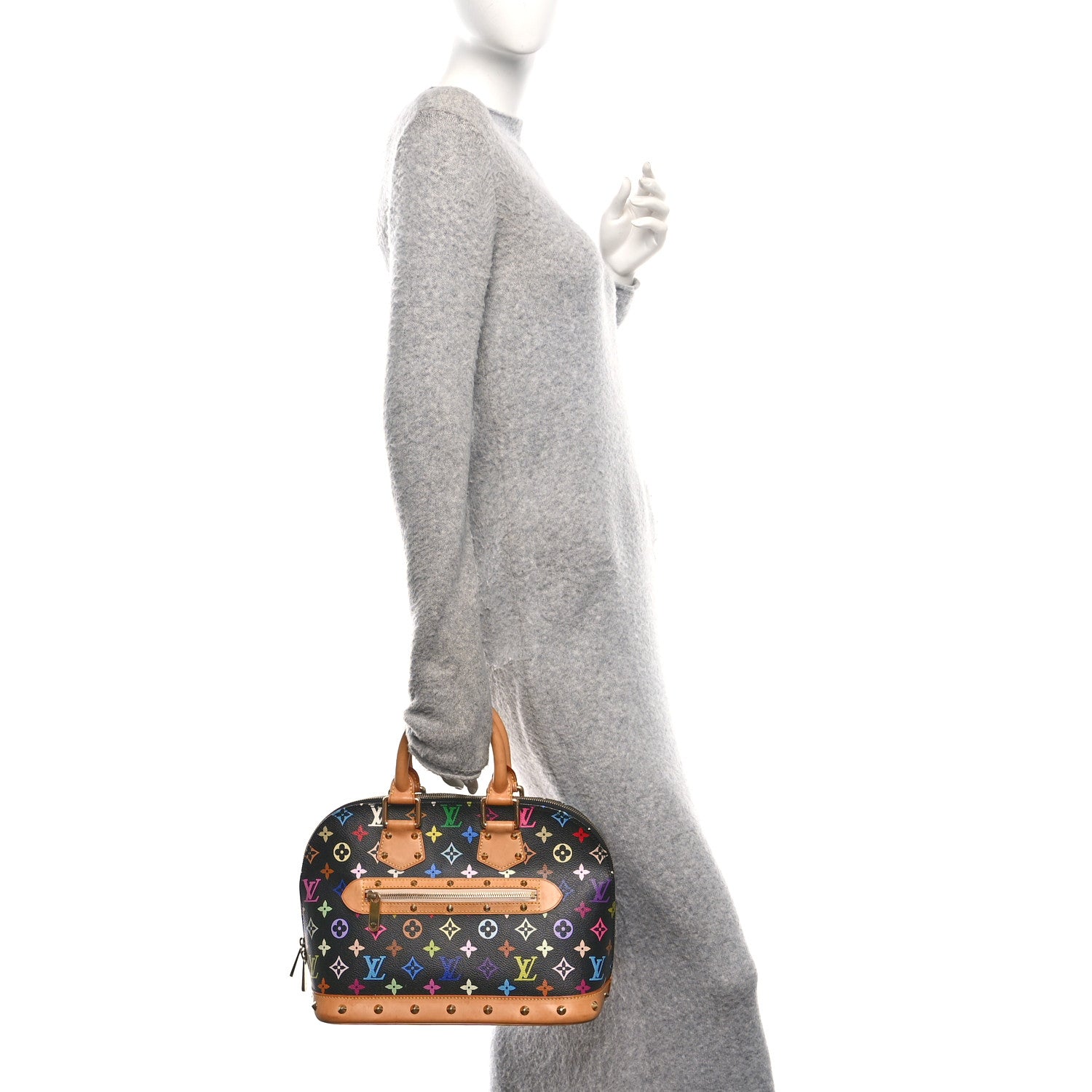 Louis Vuitton Monogram Multicolor Alma Black 2 of 10