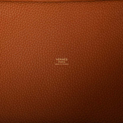 Hermes Taurillon Clemence Picotin Lock 22 MM Gold 5 of 10