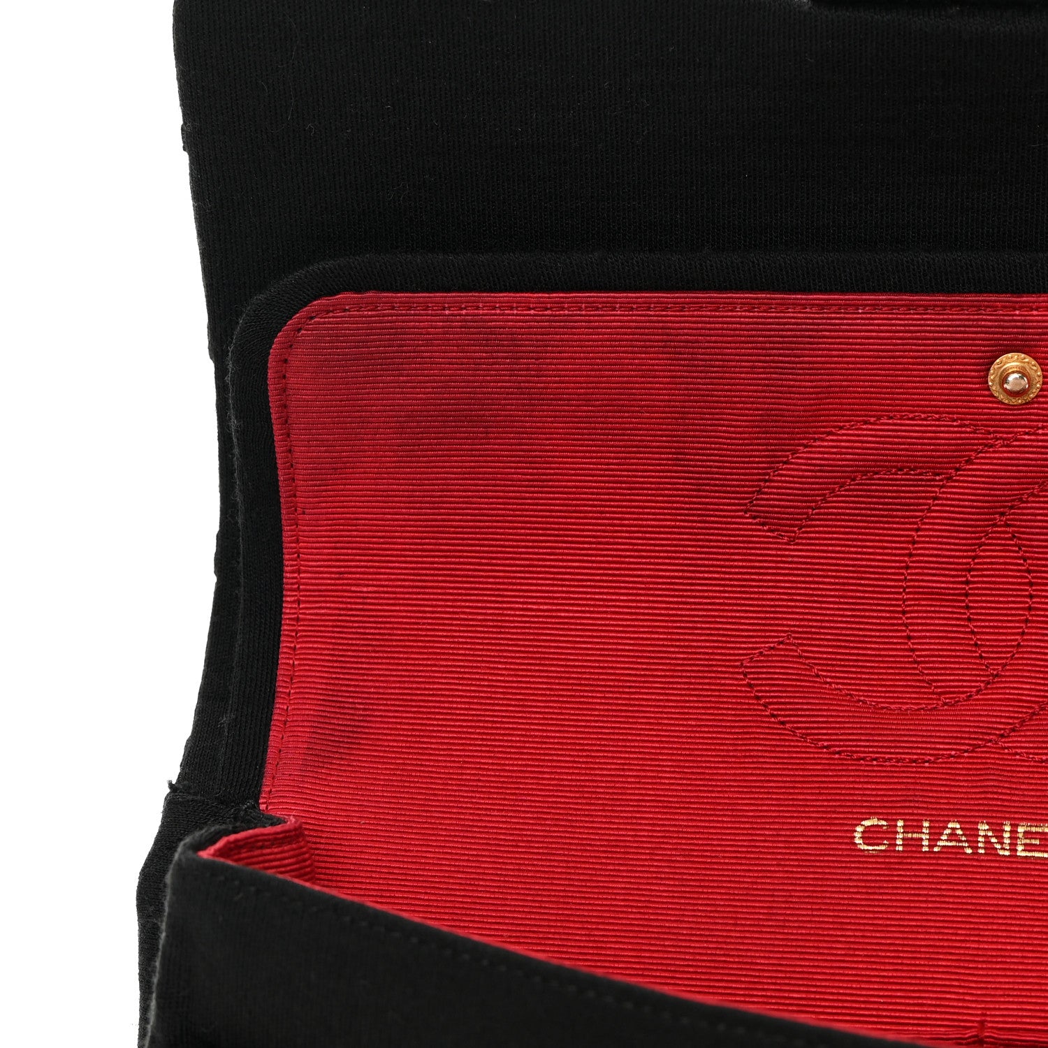 Chanel Jersey Quilted Small Double Flap Black 13 of 17