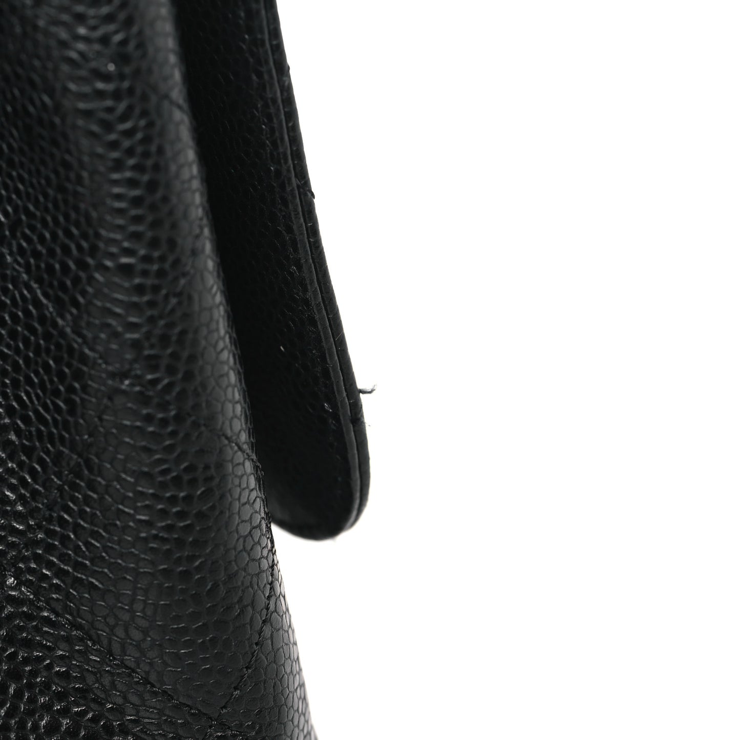 Caviar Quilted Jumbo Single Flap Black