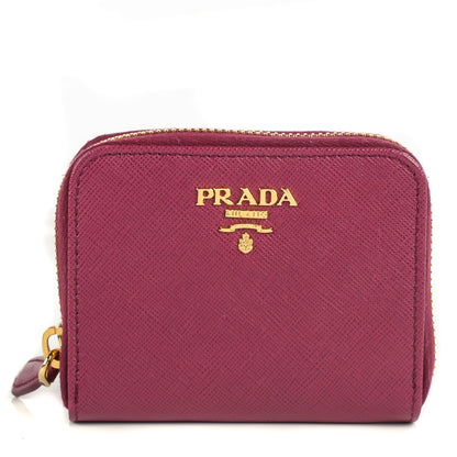 Prada Saffiano Metal Coin Purse Ametista 1 of 10