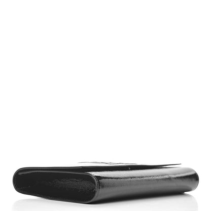 Saint Laurent Textured Patent Monogram Large Belle De Jour Clutch Black 4 of 9