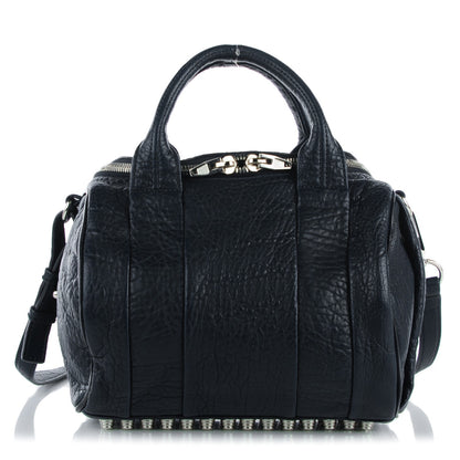 Alexander Wang Pebbled Lambskin Rockie Navy 1 of 8
