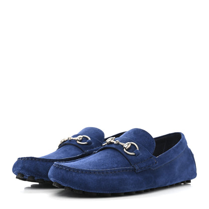 Gucci Suede Mens Horsebit Driver Loafers 8 Royale 4 of 10