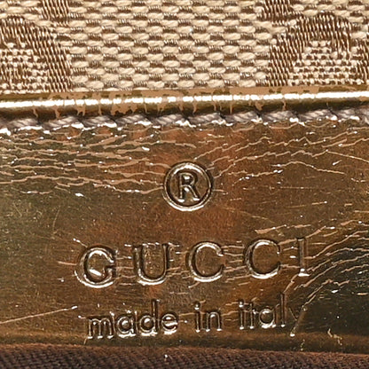 Gucci GG Monogram Web Double Pocket Belt Bag Gold Pink 7 of 14