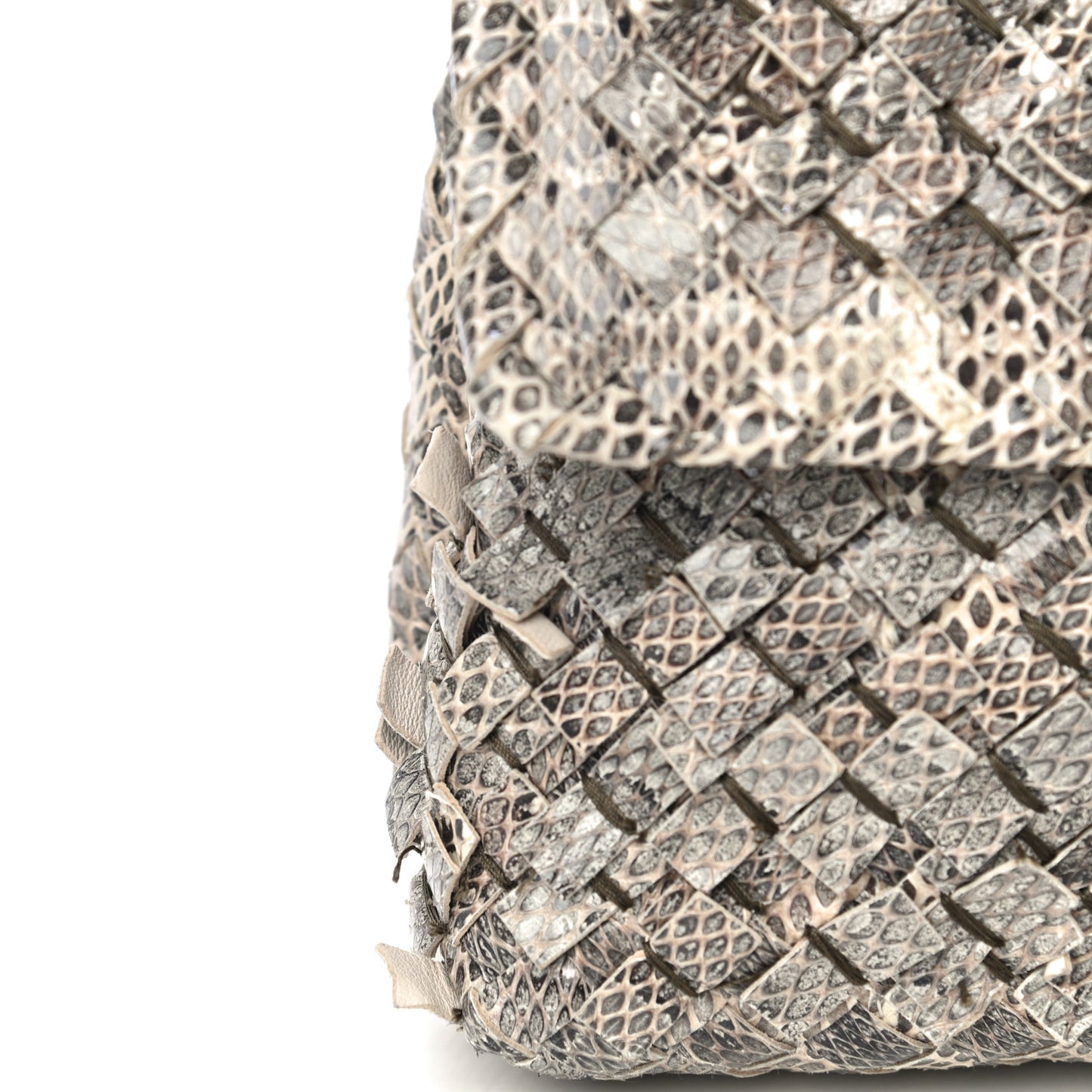 Tobu Ayers Intrecciato Small Olimpia Shoulder Bag Beige