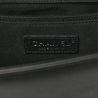 Chanel Calfskin Chevron Quilted New Medium Boy Flap Black 6 of 11