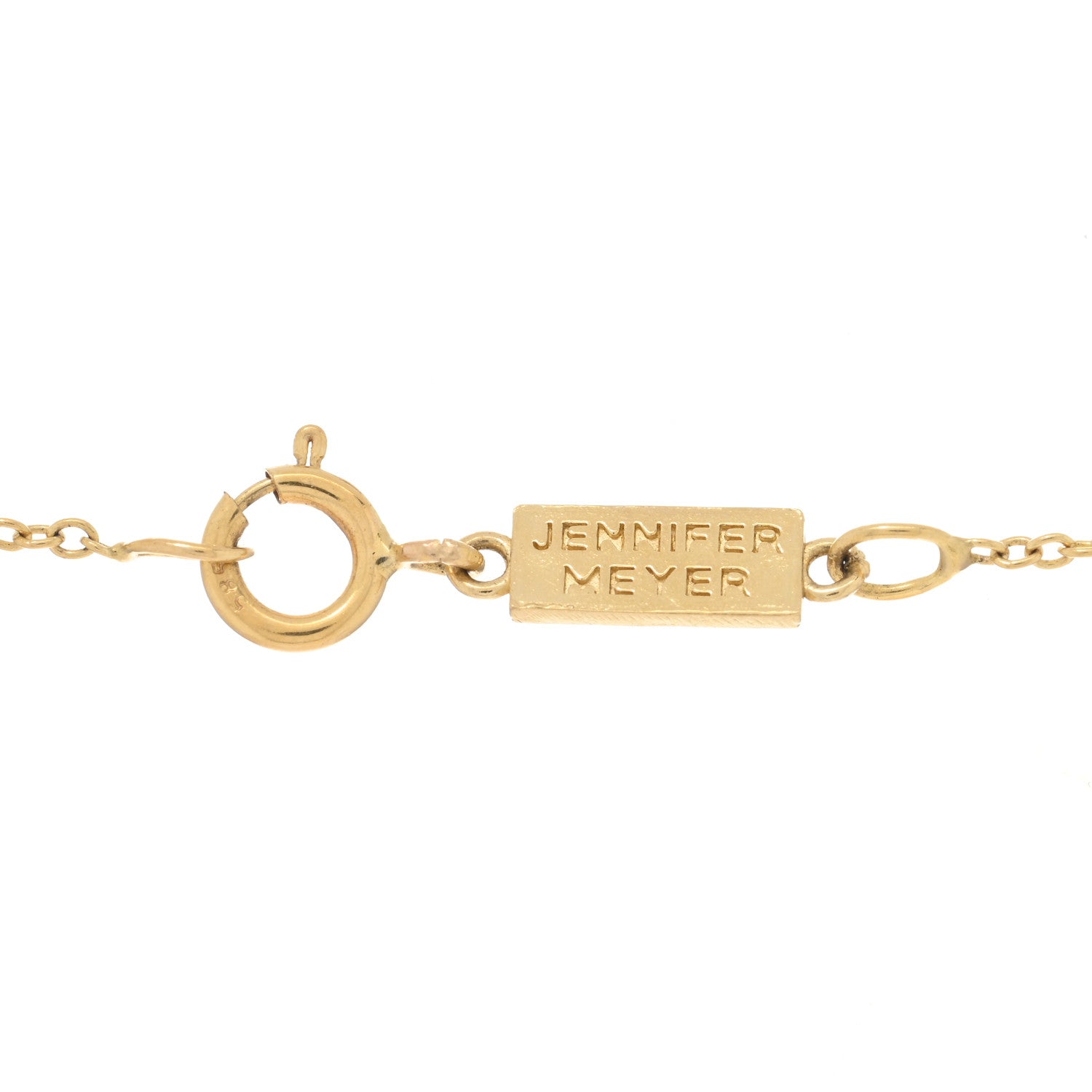 Jennifer Meyer 18K Yellow Gold Diamond Lapis Lazuli Turquoise Evil Eye Pendant Necklace 3 of 3