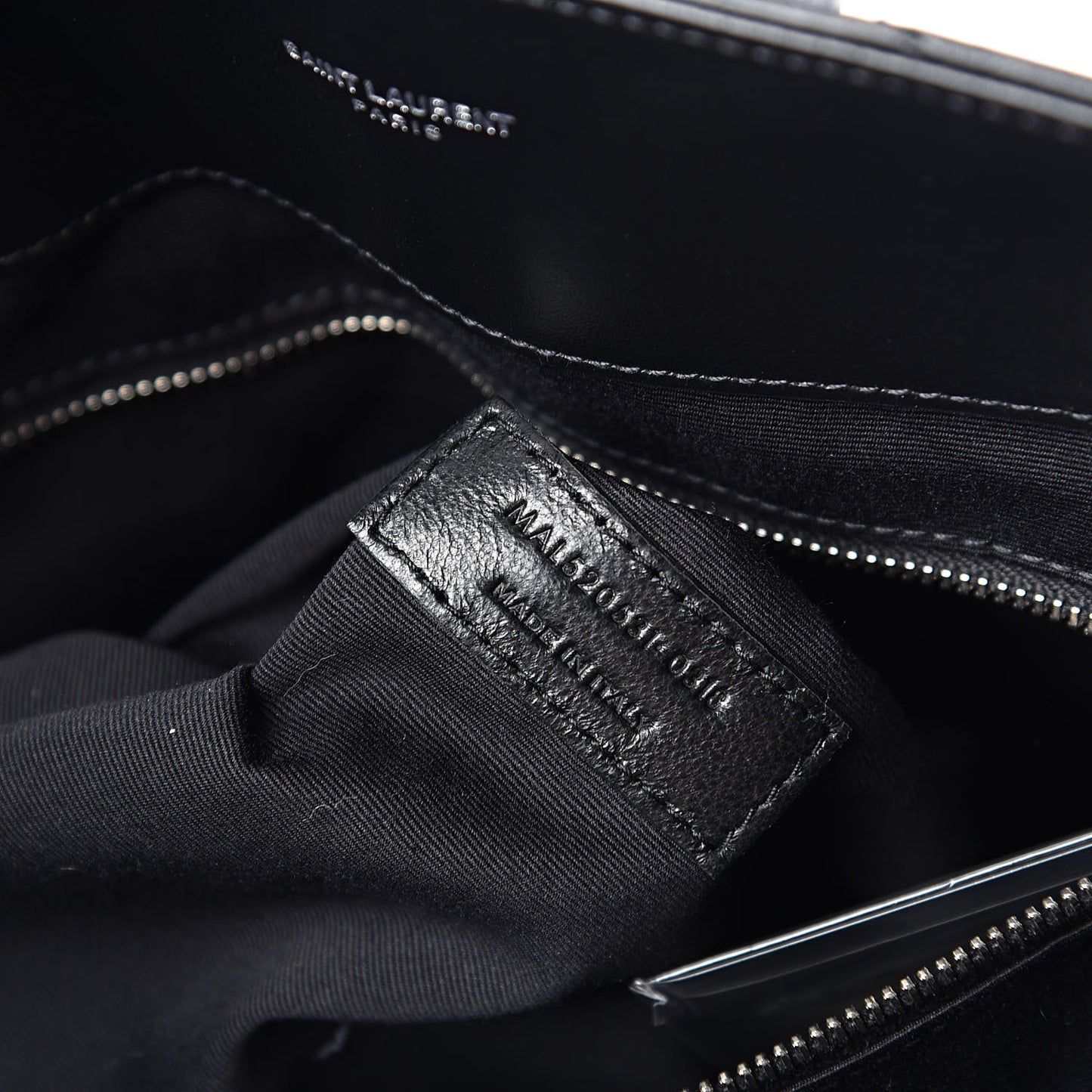 Calfskin Y Quilted Monogram Large Loulou Shopper Black