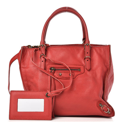 Balenciaga Veau Souple Papier Mini A4 Tote Rouge 1 of 15