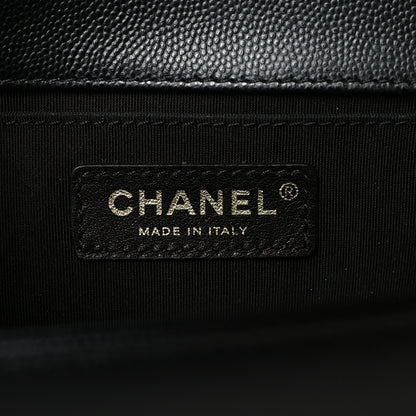 Chanel Caviar Quilted Medium Boy Flap Black 6 of 10