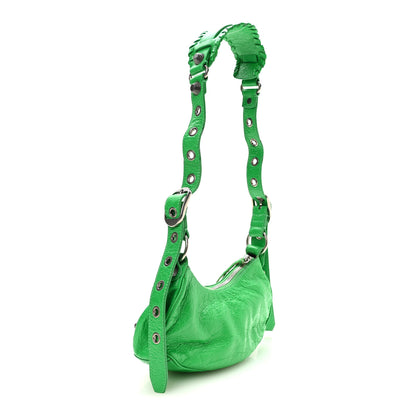 Balenciaga Agneau Arena Le Cagole Shoulder Bag XS Vivid Green 4 of 11