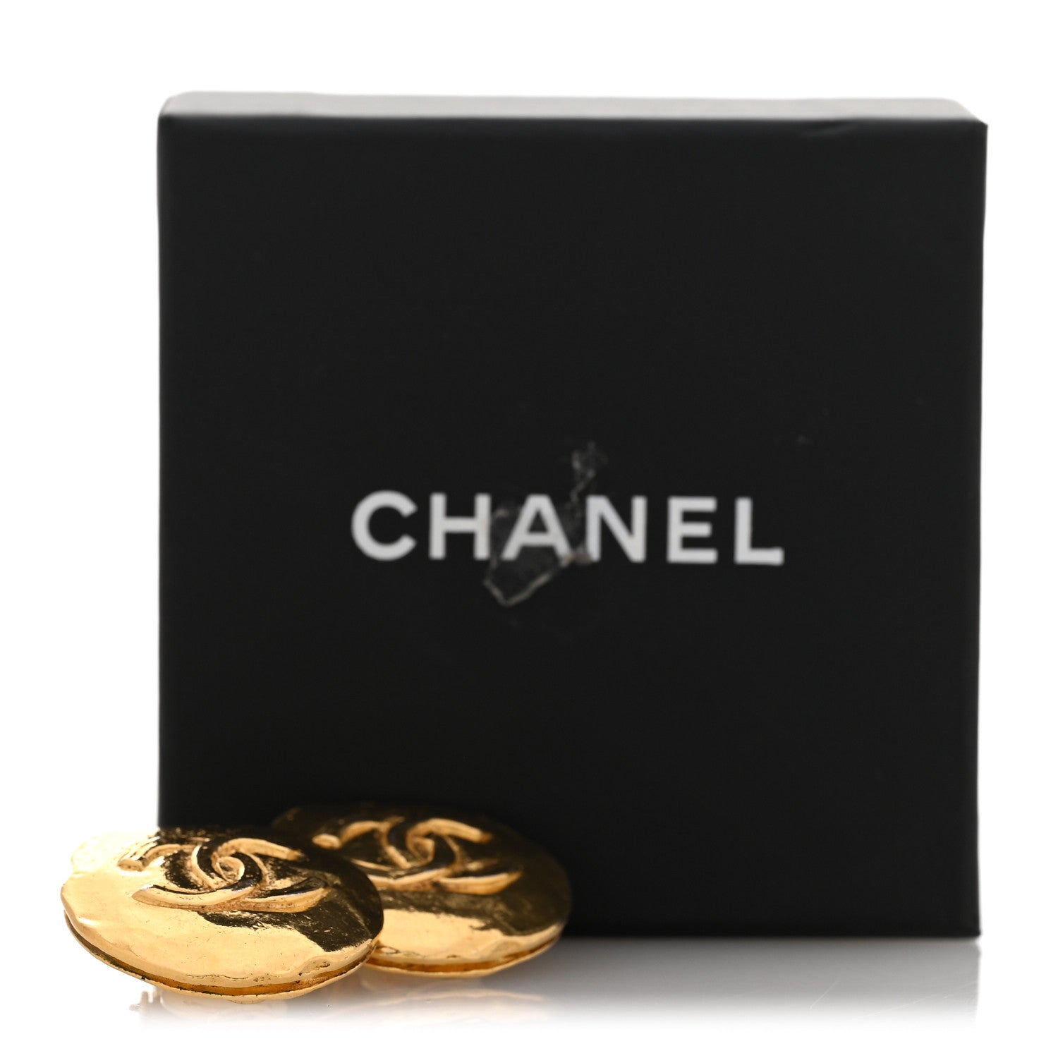 Chanel Round CC Clip On Earrings Gold 6 of 6