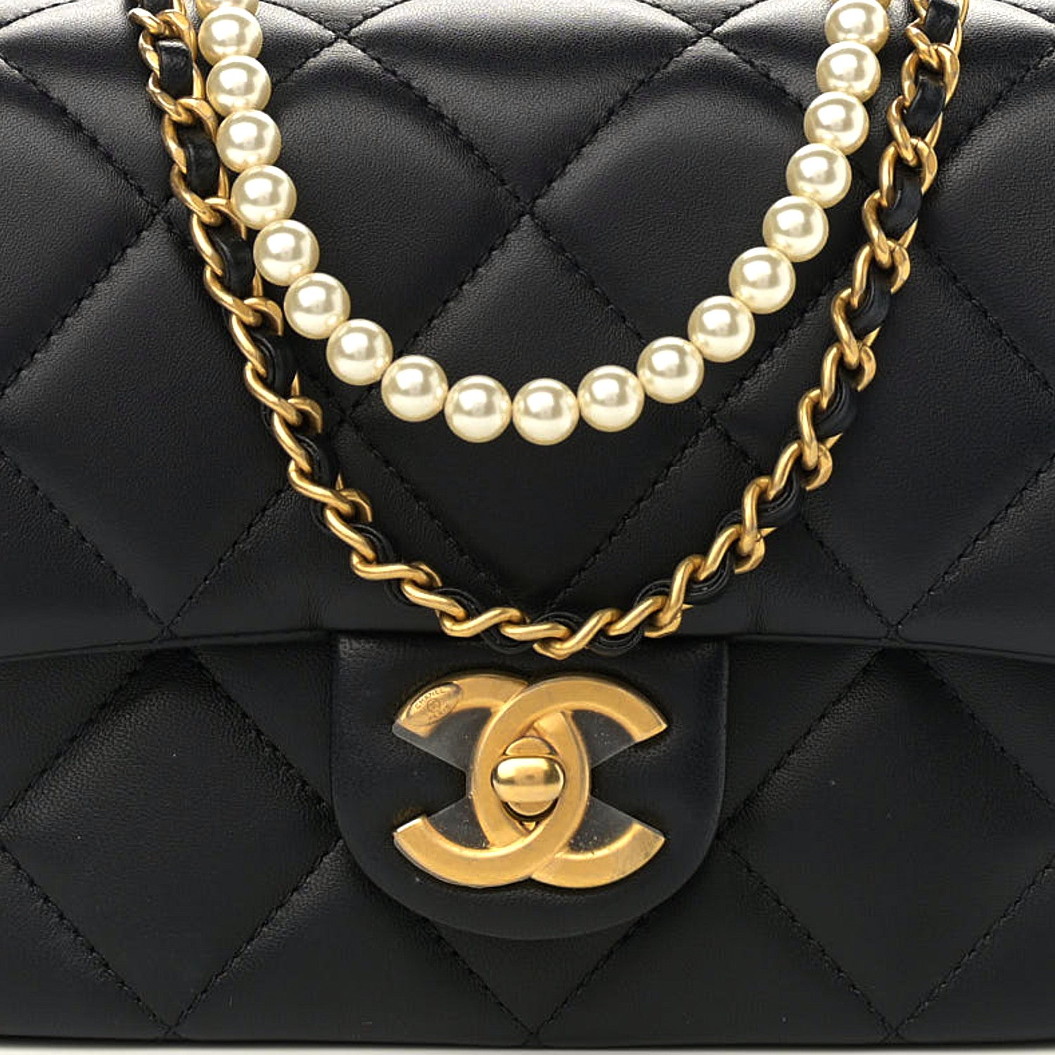 Chanel Lambskin Quilted Mini My Perfect Flap Black 8 of 11