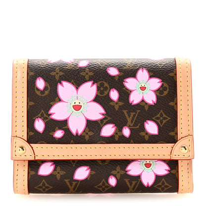 Louis Vuitton LV X TM Monogram Cherry Blossom Victorine Wallet Sakura Brown 1 of 7
