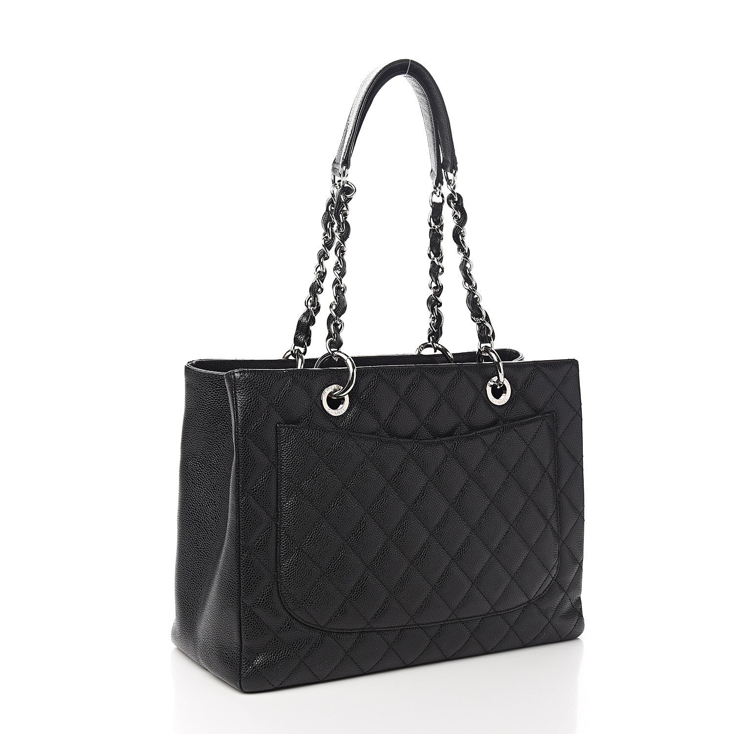 Chanel Caviar Quilted Grand Shopping Tote GST Black 2 of 10