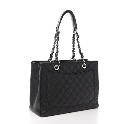 Chanel Caviar Quilted Grand Shopping Tote GST Black 2 of 10