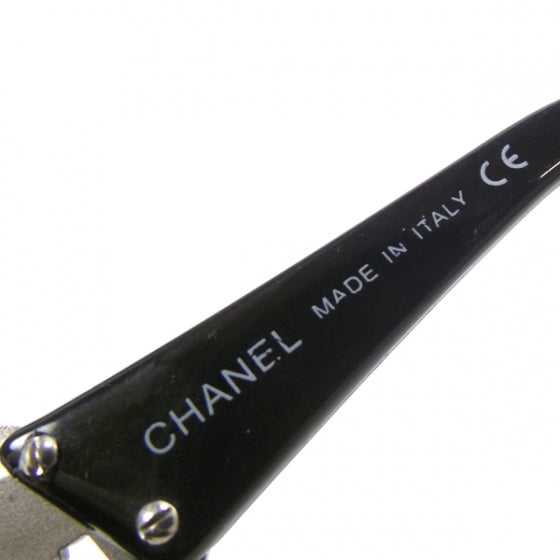 Chanel Crystal Script Sunglasses TDJ9308 Black 5 of 7