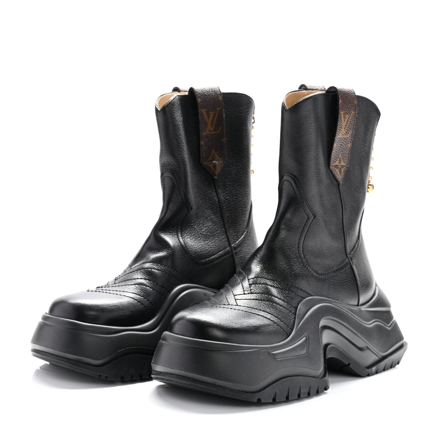 Louis Vuitton Monogram LV Archlight 2.0 Platform Ankle Boots 38 Black 4 of 9
