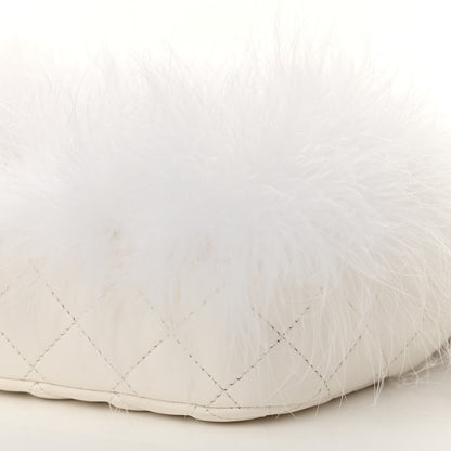 Chanel Feathers Lambskin Quilted Flap White 6 of 11