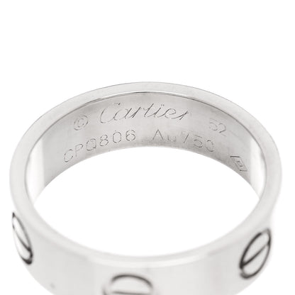 Cartier 18K White Gold 5.5mm LOVE Ring 52 6 4 of 4