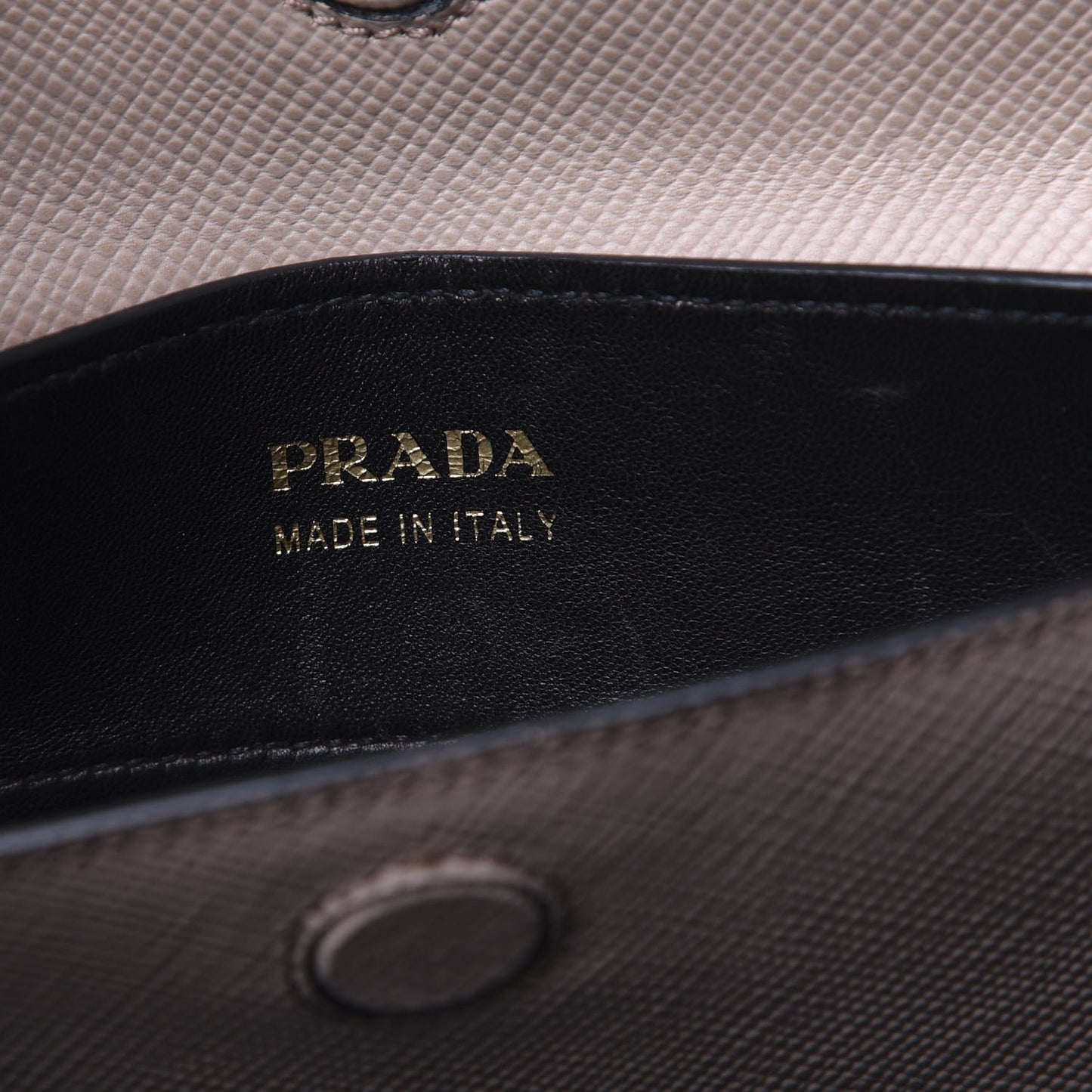 Saffiano Cuir Large Double Bag Cammeo