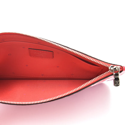 Louis Vuitton Monogram Escale Neverfull MM GM Pochette Rouge 5 of 7