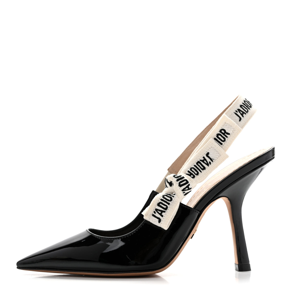 Patent Ribbon J'Adior Slingback 100mm Pumps 35 Black