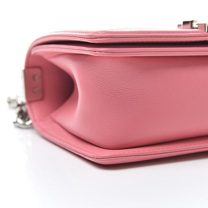 Chanel Calfskin Chevron Quilted Small Boy Flap Pink 9 of 11