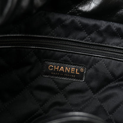 Chanel Shiny Calfskin Quilted Chanel 22 Black 6 of 13