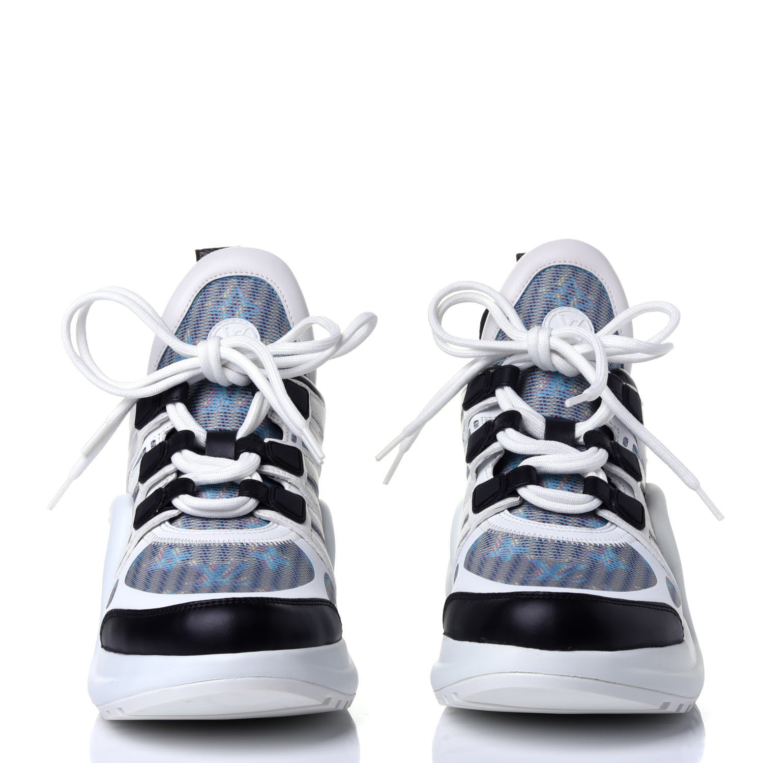 Louis Vuitton Calfskin Nylon LV Pop Archlight Sneaker 39 Blue 2 of 11