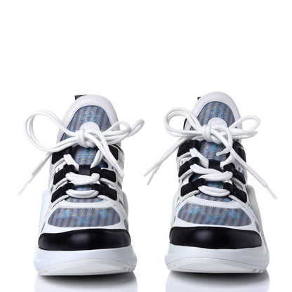 Louis Vuitton Calfskin Nylon LV Pop Archlight Sneaker 39 Blue 2 of 11