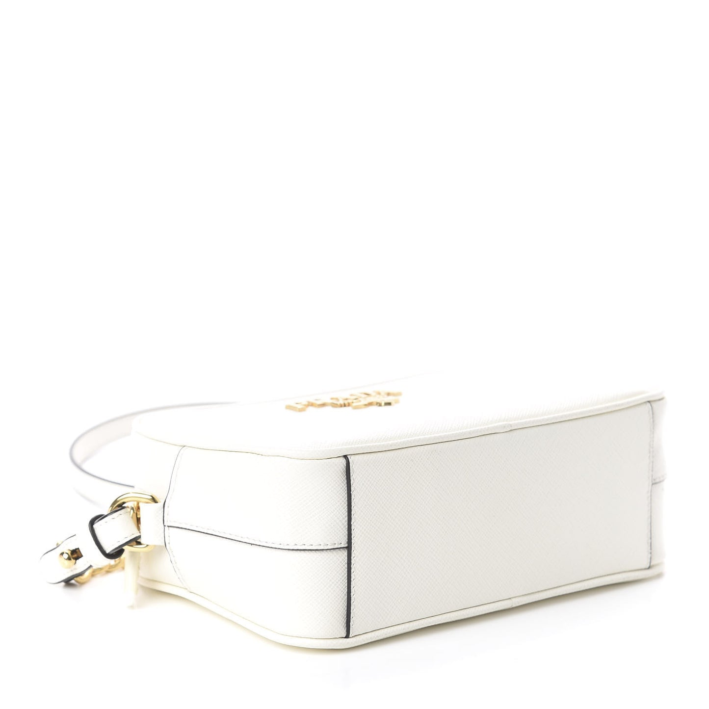 Saffiano Camera Crossbody Bianco