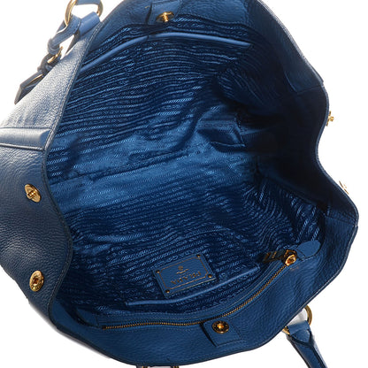 Prada Vitello Daino Tote Cobalto 5 of 11
