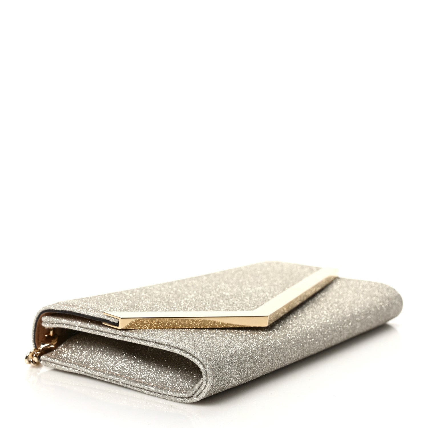 Jimmy Choo Glitter Emmie Clutch Silver 4 of 7