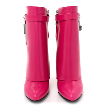 Givenchy Calfskin Shark Lock Ankle Boots 39.5 Neon Pink 2 of 12