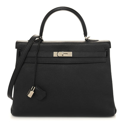 Hermes Togo Kelly Retourne 35 Black 1 of 10