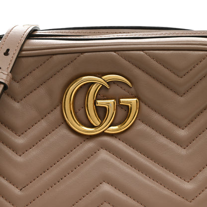 Gucci Calfskin Matelasse Small GG Marmont Chain Shoulder Bag Porcelain Rose 8 of 10