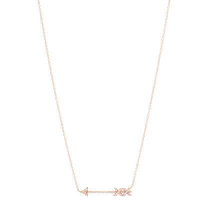 Tiffany 18K Rose Gold Diamond Paloma's Graffiti Arrow Pendant Necklace 1 of 7